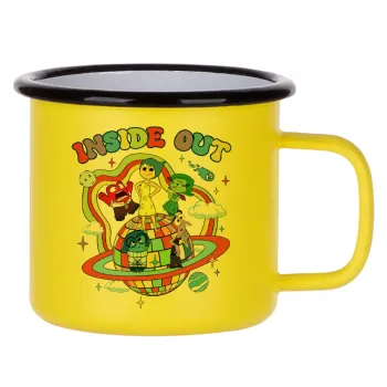 Inside Out, Metallic enamel MATT Yellow cup 360ml