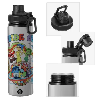 Inside Out, Metallic water bottle with safety cap, 850ml aluminum