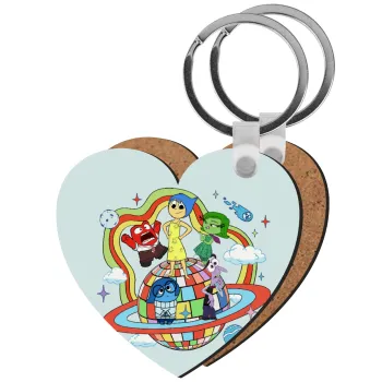 Inside Out, Μπρελόκ Ξύλινο καρδιά MDF