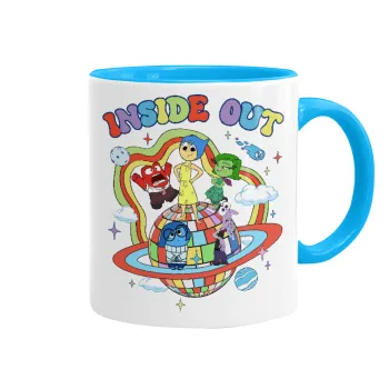 Inside Out, Mug colored light blue, ceramic, 330ml