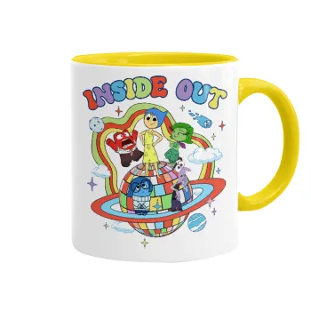 Inside Out, Mug colored yellow, ceramic, 330ml