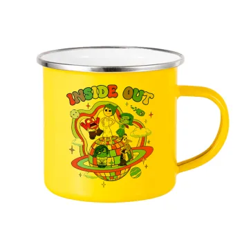 Inside Out, Yellow Enamel Metallic Cup 360ml
