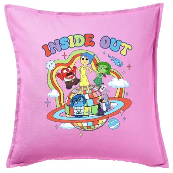 Inside Out, Sofa cushion Pink 50x50cm includes filling