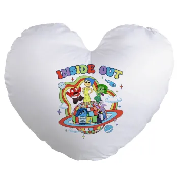 Inside Out, Μαξιλάρι καναπέ καρδιά 40x40cm περιέχεται το  γέμισμα
