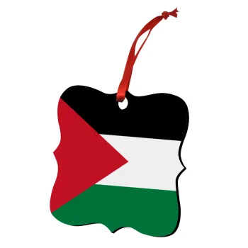 Σημαία Παλαιστίνης, Στολίδι Χριστουγεννιάτικο στολίδι polygon ξύλινο 7.5cm