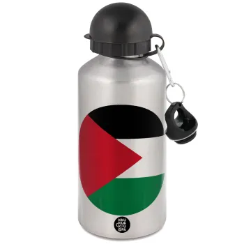 Palestine Flag, Metallic water jug, Silver, aluminum 500ml