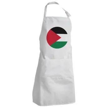 Palestine Flag, Adult Chef Apron (with sliders and 2 pockets)