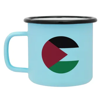 Palestine Flag, Κούπα Μεταλλική εμαγιέ ΜΑΤ σιέλ 360ml