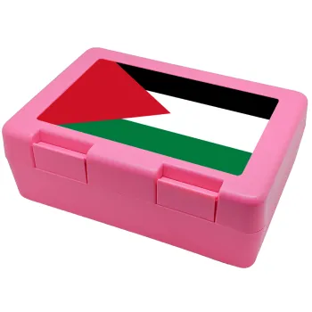 Palestine Flag, Children's cookie container PINK 185x128x65mm (BPA free plastic)