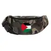 Unisex waist bag (banana) in Jungle camouflage color with 2 pockets