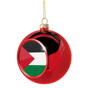 Σημαία Παλαιστίνης, Χριστουγεννιάτικη μπάλα δένδρου Κόκκινη 8cm