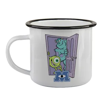 Monster inc, Κούπα εμαγιέ με μαύρο χείλος 360ml