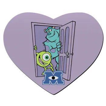 Monster inc, Mousepad καρδιά 23x20cm