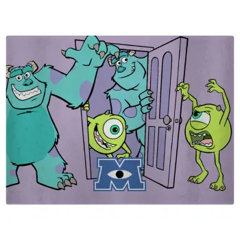 Monster inc, Επιφάνεια κοπής γυάλινη (38x28cm)