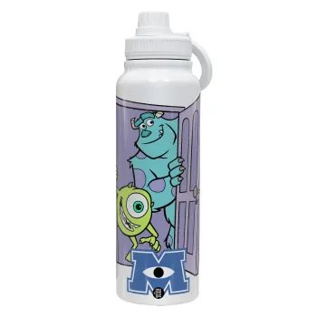 Monster inc, Θερμός 1L Ανοξείδωτο με Βάση Κινητού & Διπλά Τοιχώματα