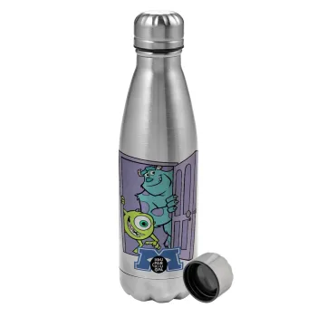 Monster inc, Metallic water bottle, stainless steel, 750ml