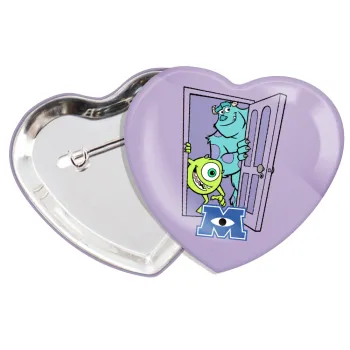Monster inc, Κονκάρδα παραμάνα καρδιά (57x52mm)