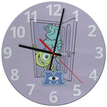 Monster inc, Ρολόι τοίχου γυάλινο (30cm)