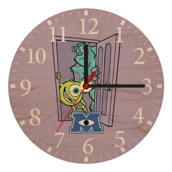 Monster inc, Ρολόι τοίχου ξύλινο plywood (20cm)