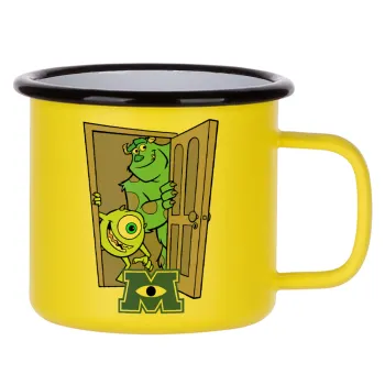 Monster inc, Metallic enamel MATT Yellow cup 360ml