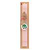 Easter Set, wooden keychain & scented flat Easter candle (30cm) (PINK)