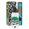Easter Set, metallic aluminum water bottle (500ml) & scented flat candle (30cm) (TURQUOISE)