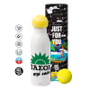 Tennis ball Metal mug thermos White, double wall, 550ml