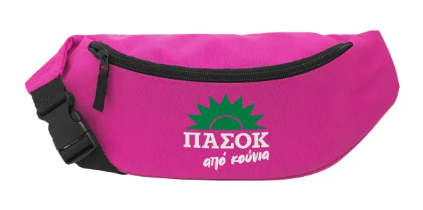 ΠΑΣΟΚ από κούνια — Unisex waist bag (banana) in PINK color with 2 pockets