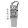GREY color, 890ml (30oz) stainless Steel Tumbler with Handle