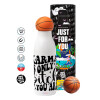 Bascetball Metal mug thermos, double wall, 550ml