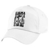 5-Panel Cap White, 100% Cotton (Twill), (UNISEX, ONE SIZE)