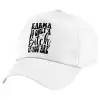 5-Panel Cap White, 100% Cotton (Twill), (UNISEX, ONE SIZE)