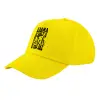 Child's Baseball Cap, 100% Cotton Twill, Yellow (COTTON, CHILD, UNISEX, ONE SIZE)