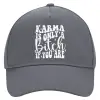 Ultimate Adult Hat Grey, (100% COTTON DRILL, ADULT, UNISEX, ONE SIZE)