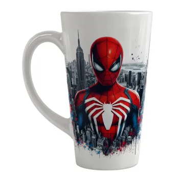 Spiderman City, Κούπα κωνική Latte Μεγάλη, κεραμική, 450ml
