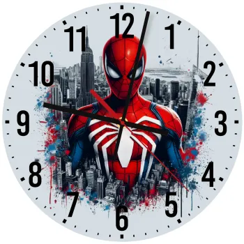 Spiderman City, Ρολόι τοίχου ξύλινο (30cm)