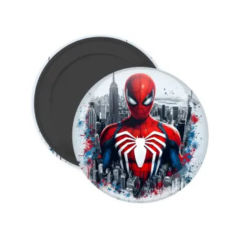 Spiderman City, Μαγνητάκι ψυγείου στρογγυλό διάστασης 5cm