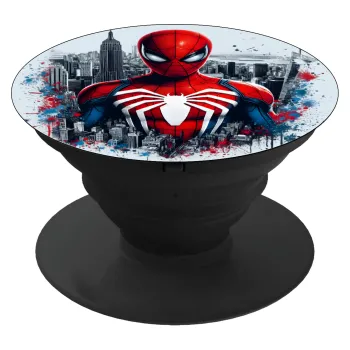 Spiderman City, Phone Holders Stand  Μαύρο Βάση Στήριξης Κινητού στο Χέρι