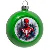 Green Christmas tree ornament bauble 8cm