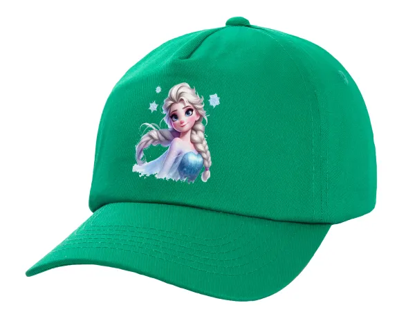 Elsa Princess — Καπέλο Ενηλίκων Baseball, 100% Βαμβακερό,  Πράσινο (ΒΑΜΒΑΚΕΡΟ, ΕΝΗΛΙΚΩΝ, UNISEX, ONE SIZE)