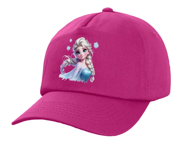 Elsa Princess — Καπέλο Ενηλίκων Baseball, 100% Βαμβακερό,  Φούξια,(purple) (ΒΑΜΒΑΚΕΡΟ, ΕΝΗΛΙΚΩΝ, UNISEX, ONE SIZE)