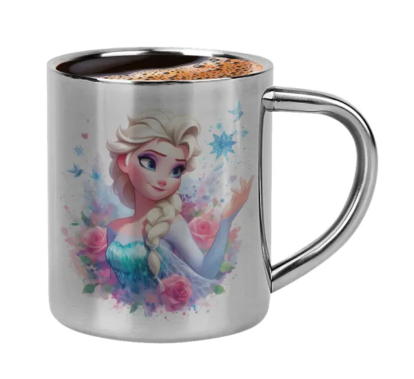 Elsa Princess — Double-wall metal cup for espresso (220ml)