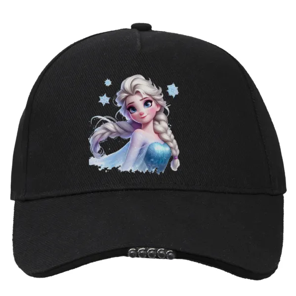 Elsa Princess — Καπέλο Εργασίας & Δραστηριοτήτων με LED Φως - Ιδανικό για Νύχτα & Χαμηλό Φωτισμό (100% ΒΑΜΒΑΚΕΡΟ, ΕΝΗΛΙΚΩΝ, UNISEX)