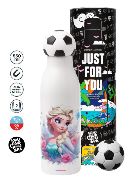 Elsa Princess — Soccer Metal mug thermos, double wall, 550ml