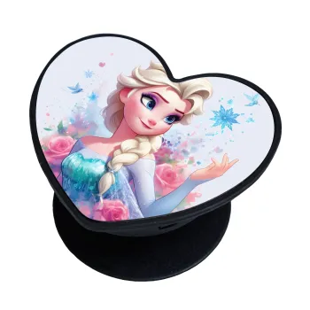 Elsa Princess, Phone Holders Stand  καρδιά Μαύρο Βάση Στήριξης Κινητού στο Χέρι