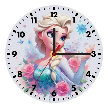 Elsa Princess, Ρολόι τοίχου ξύλινο (20cm)