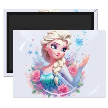 Elsa Princess, Ορθογώνιο μαγνητάκι ψυγείου διάστασης 9x6cm