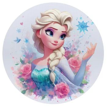 Elsa Princess, Mousepad Στρογγυλό 20cm