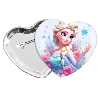 Elsa Princess, Κονκάρδα παραμάνα καρδιά (57x52mm)