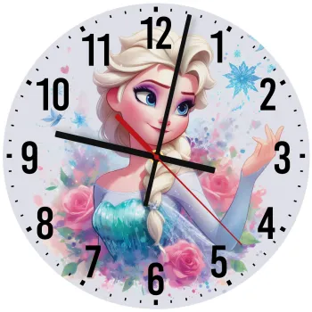 Elsa Princess, Ρολόι τοίχου ξύλινο (30cm)